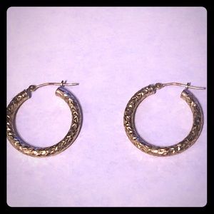 Ladies Gold Hoop Earrings